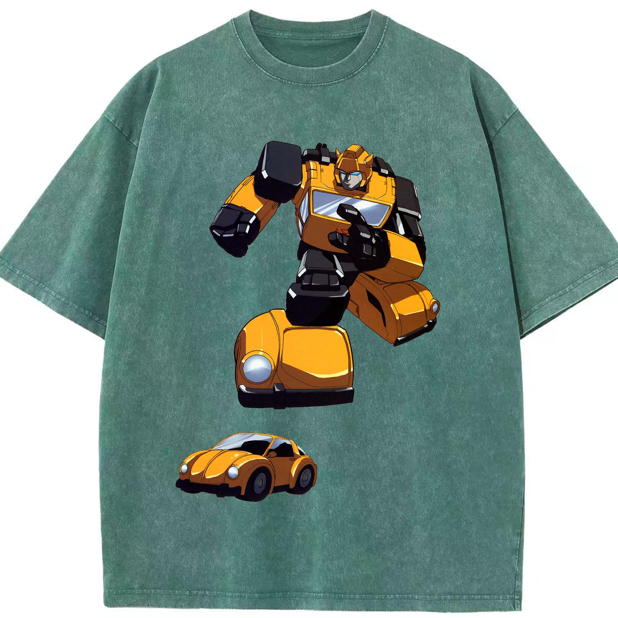 （画像用）  綿100% ヴィンテージ風 半袖Tシャツ（フロントプリント）